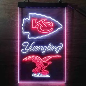 Kansas City Chiefs Yuengling Neon-Like LED Sign