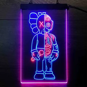 Kaws Dissected Companion Neon-Like LED Sign