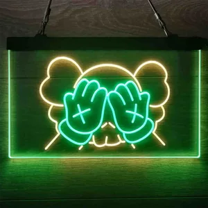 Kaws Neon-Like LED Sign