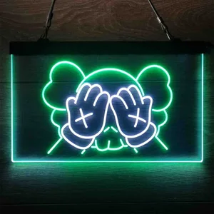Kaws Neon-Like LED Sign