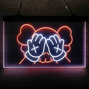 Kaws Neon-Like LED Sign