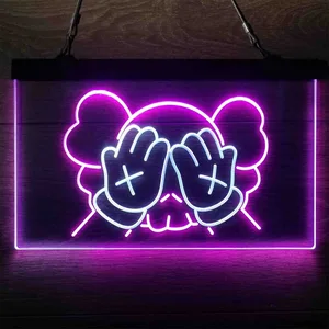 Kaws Neon-Like LED Sign