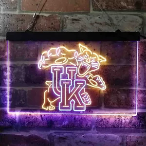 Kentucky Wildcats Wild Cat Logo Neon-Like LED Sign - Legacy Edition