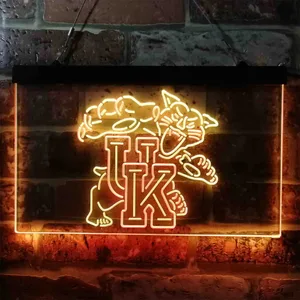 Kentucky Wildcats Wild Cat Logo Neon-Like LED Sign - Legacy Edition