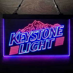 Keystone Light Mountain Logo 2 Neon-Like LED Sign
