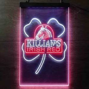 Killian's Irish Red Clover Neon-Like LED Sign