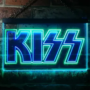 Kiss Banner Neon-Like LED Sign