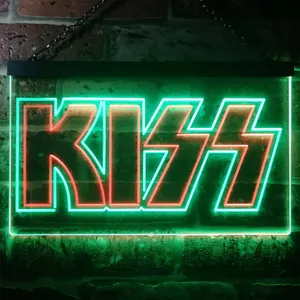 Kiss Banner Neon-Like LED Sign