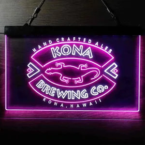 Kona Brewing Co. Handcrafted Ales Neon-Like LED Sign