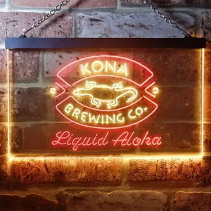 Kona Brewing Co. Logo 1 Neon-Like LED Sign