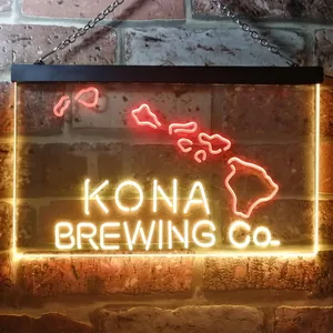 Kona Brewing Co. Map Neon-Like LED Sign