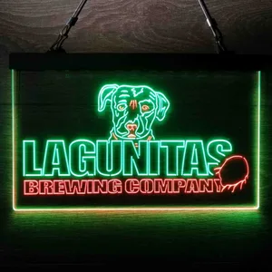 Lagunitas Brewing Company Dog Logo Neon-Like LED Sign