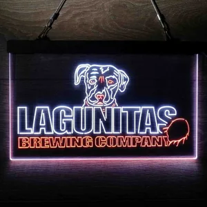 Lagunitas Brewing Company Dog Logo Neon-Like LED Sign