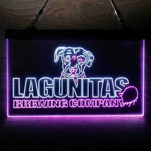 Lagunitas Brewing Company Dog Logo Neon-Like LED Sign