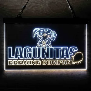 Lagunitas Brewing Company Dog Logo Neon-Like LED Sign
