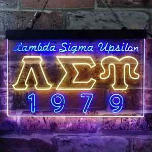 Lambda Sigma Upsilon 1979 Neon-Like LED Sign