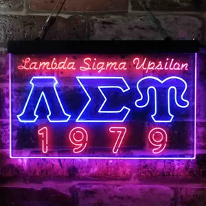 Lambda Sigma Upsilon 1979 Neon-Like LED Sign