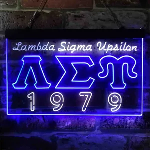 Lambda Sigma Upsilon 1979 Neon-Like LED Sign