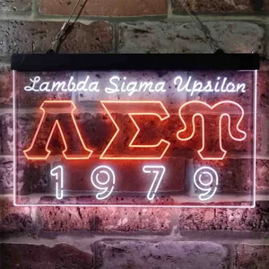 Lambda Sigma Upsilon 1979 Neon-Like LED Sign