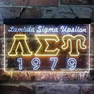 Lambda Sigma Upsilon 1979 Neon-Like LED Sign