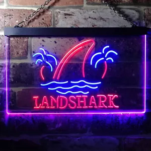 Landshark Lager - Sharkfin 2 Neon-Like LED Sign