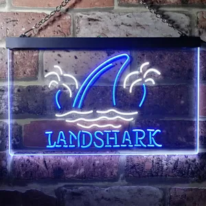 Landshark Lager - Sharkfin 2 Neon-Like LED Sign