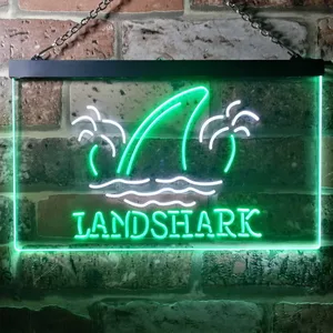 Landshark Lager - Sharkfin 2 Neon-Like LED Sign