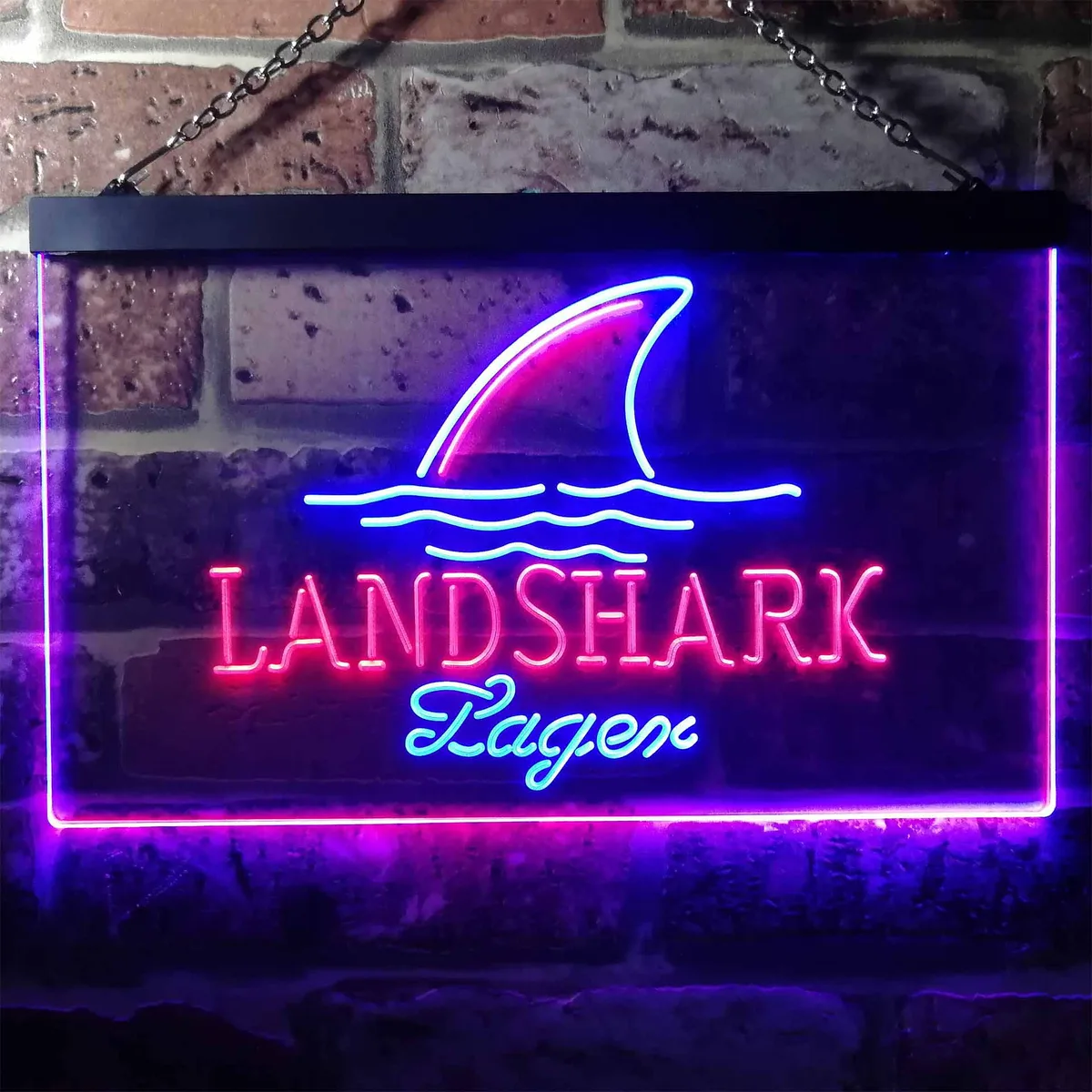 Landshark Lager - Sharkfin Neon-Like LED Sign