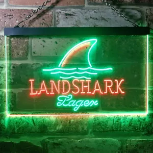 Landshark Lager - Sharkfin Neon-Like LED Sign