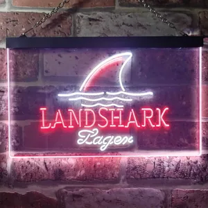 Landshark Lager - Sharkfin Neon-Like LED Sign