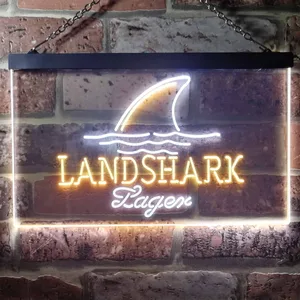 Landshark Lager - Sharkfin Neon-Like LED Sign