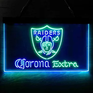 Las Vegas Raiders Corona Extra Neon-Like LED Sign