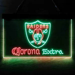 Las Vegas Raiders Corona Extra Neon-Like LED Sign