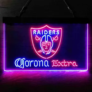 Las Vegas Raiders Corona Extra Neon-Like LED Sign