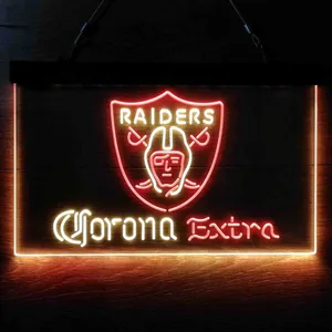 Las Vegas Raiders Corona Extra Neon-Like LED Sign