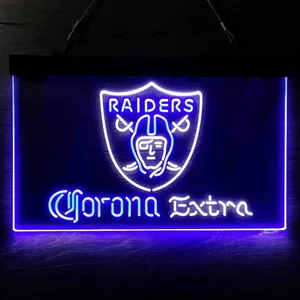 Las Vegas Raiders Corona Extra Neon-Like LED Sign