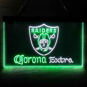 Las Vegas Raiders Corona Extra Neon-Like LED Sign