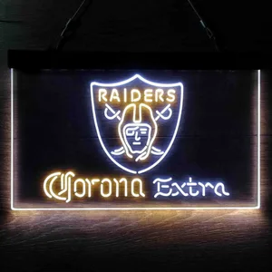 Las Vegas Raiders Corona Extra Neon-Like LED Sign