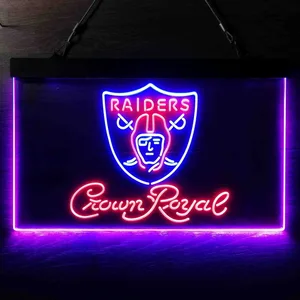Las Vegas Raiders Crown Royal Neon-Like LED Sign