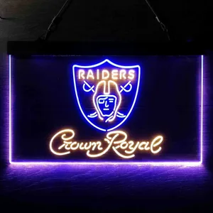Las Vegas Raiders Crown Royal Neon-Like LED Sign