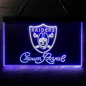 Las Vegas Raiders Crown Royal Neon-Like LED Sign