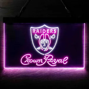 Las Vegas Raiders Crown Royal Neon-Like LED Sign