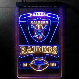 Las Vegas Raiders EST 1960 Neon-Like LED Sign