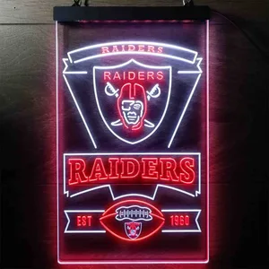 Las Vegas Raiders EST 1960 Neon-Like LED Sign