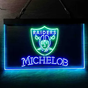 Las Vegas Raiders Michelob Neon-Like LED Sign
