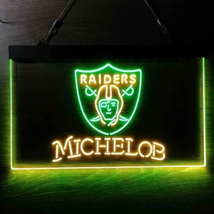 Las Vegas Raiders Michelob Neon-Like LED Sign