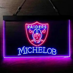 Las Vegas Raiders Michelob Neon-Like LED Sign