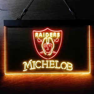 Las Vegas Raiders Michelob Neon-Like LED Sign