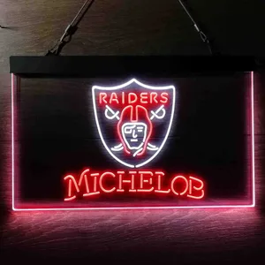 Las Vegas Raiders Michelob Neon-Like LED Sign