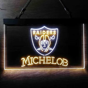 Las Vegas Raiders Michelob Neon-Like LED Sign